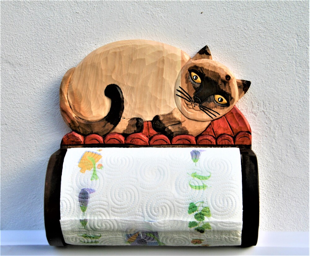 porta-scottex-gatto – Artigianato Camuno